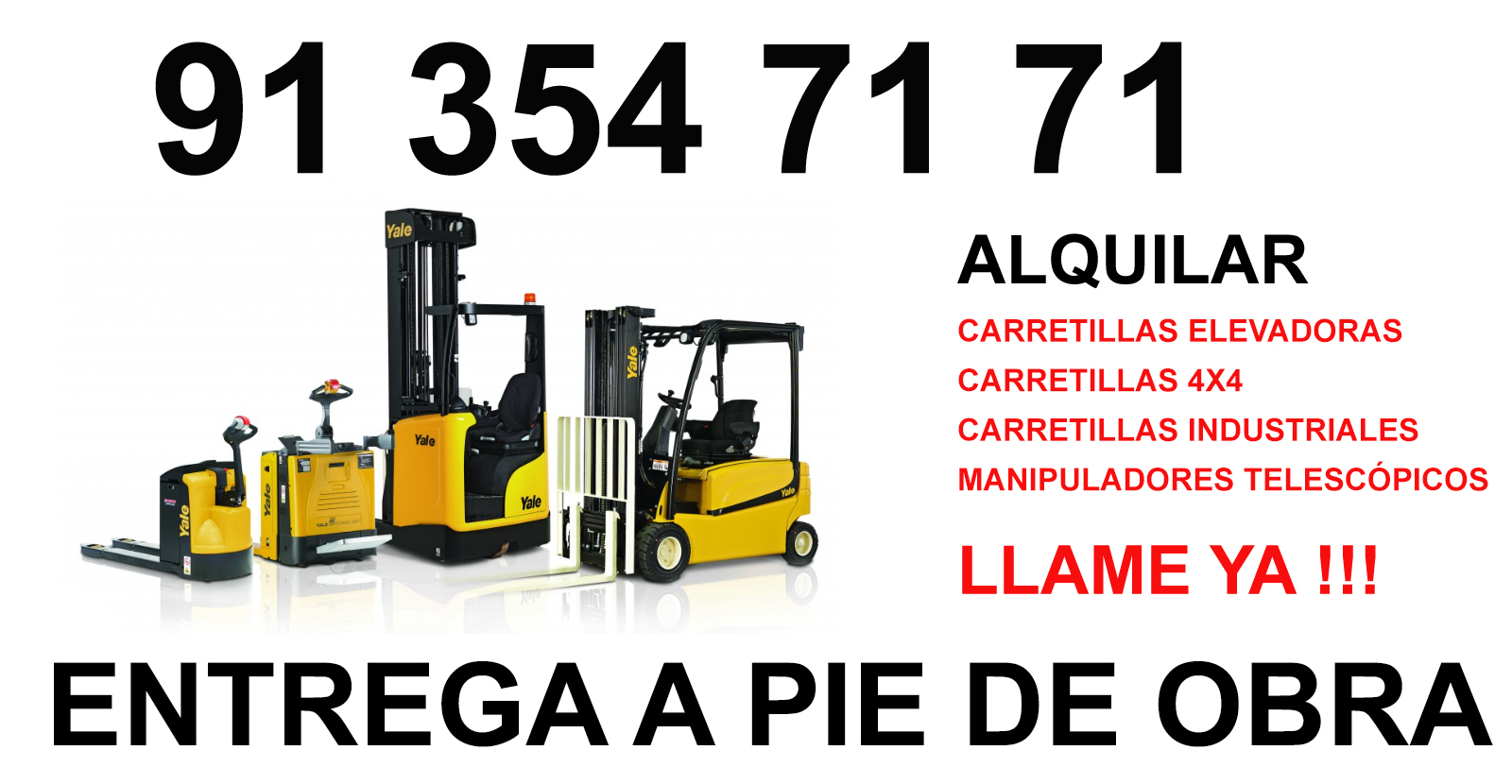 Maquina Carretillas Elevadoras alquiler Madrid